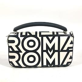 Fendi-Fendi Baguette Phone Pouch Bag-Black,White