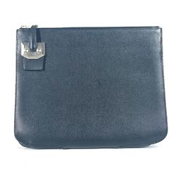 Hermès Pochette en cuir Epsom noir Hermes Noir