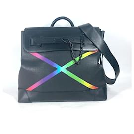 Louis Vuitton-Louis Vuitton Taiga Rainbow Steamer PM Bag-Black