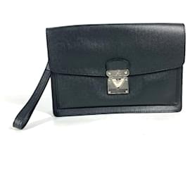 Louis Vuitton-Louis Vuitton Taiga Belaia Clutch Bag-Black,Grey