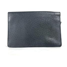 Louis Vuitton-Louis Vuitton Taiga Belaia Clutch Bag-Black,Grey
