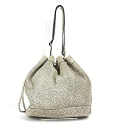Hermès Bolsa de drawstring Dálmata Hermes Market GM Negro Blanco
