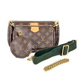Louis Vuitton Monogram Multi Pochette Accessoires Marron Kaki