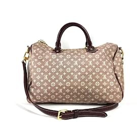 Louis Vuitton-Louis Vuitton Monogram Idylle Speedy Bandouliere 30 Mini Boston Bag-Brown,Red