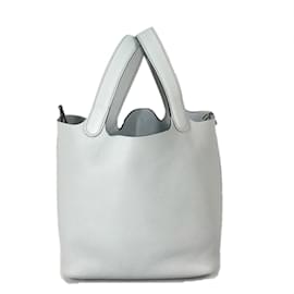 Hermès-Sac à main Hermes Picotin Lock MM-Bleu