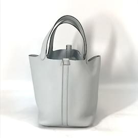 Hermès-Sac à main Hermes Picotin Lock MM-Bleu