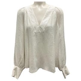 Veronica Beard Off White Osler Top White