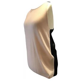 Amanda Wakeley Top a spalla in cashmere e seta Nero Rosa