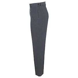 Maison Martin Margiela- Maison Margiela Slim-Fit Cropped Trousers in Grey Polyester -Grey