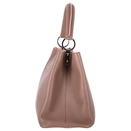 Louis Vuitton-Louis Vuitton MM Capucines Top Handle Bag in Brown Leather-Brown,Red