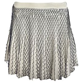 Falda Mini Loewe en Viscosa Blanca Blanco Crudo