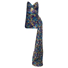 Zimmermann-Zimmermann High Tide Wrap Playsuit in Multicolor Linen-Multiple colors