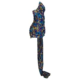 Zimmermann-Zimmermann High Tide Wrap Playsuit in Multicolor Linen-Multiple colors