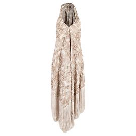 Robe Maxi Ali Fringe de Cult Gaia en Polyester Marron Marron