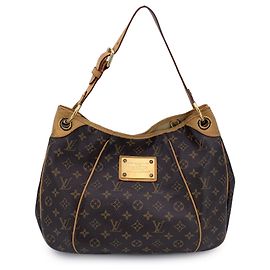 Louis Vuitton Monogram Canvas Galliera PM Hobo Tote Bag Brown