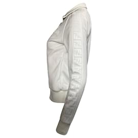 Fendi-Fendi Track Jacket in White Cotton-White,Cream