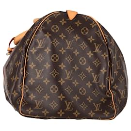 Louis Vuitton-Louis Vuitton Keepall Bandoulière 50 Bag in Brown Canvas-Brown