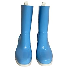 Christian Louboutin-Bottes de pluie à talons "Version Splash" pour femmes Christian Louboutin-Bleu,Bleu clair