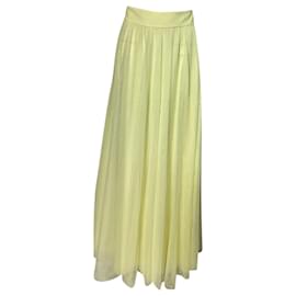 Zimmermann- Zimmermann Tulle Maxi Skirt in Yellow Polyamide-Yellow