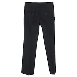 Gucci- Gucci GG Marmont Wide-Leg Trousers in Black Viscose-Black