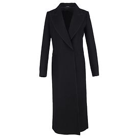 Maison Martin Margiela Abrigo Maxi Visible Stitch Maison Margiela en Lana Negra Negro