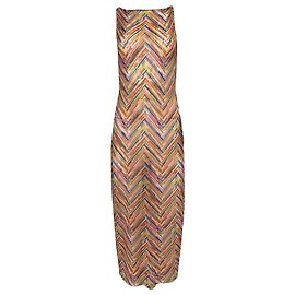 Missoni Mare Printed Tulle Maxi Dress in Multicolor Polyamide Multiple colors