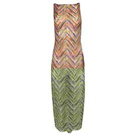 Missoni- Missoni Mare Printed Tulle Maxi Dress in Multicolor Polyamide-Multiple colors
