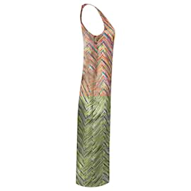Missoni- Missoni Mare Printed Tulle Maxi Dress in Multicolor Polyamide-Multiple colors