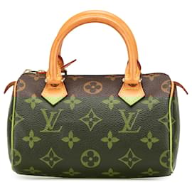 Louis Vuitton-Louis Vuitton Brown Monogram Mini Speedy HL-Brown