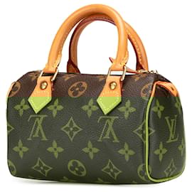 Louis Vuitton-Louis Vuitton Brown Monogram Mini Speedy HL-Brown