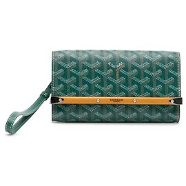 Goyard Grünes Mini Goyardine Monte Carlo Etui Grün