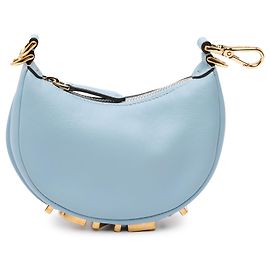Fendi Azul Nano Couro Fendigraphy Hobo Azul Azul claro