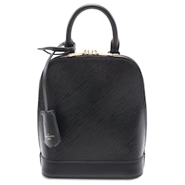 Louis Vuitton-Louis Vuitton Black Epi Alma Backpack-Black
