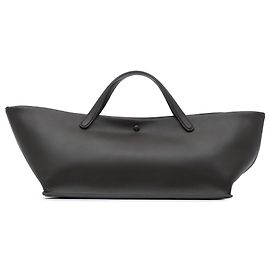 A Tote Idaho em couro de bezerro marrom da The Row Marrom Castanho escuro