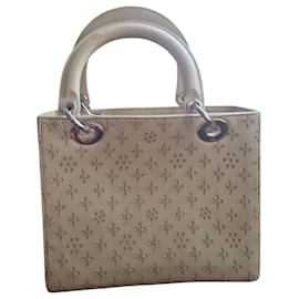 Christian Dior-Lady 2 way perforated Dior-Beige