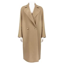 Stella Mc Cartney-Stella McCartney Double Breasted Longline Coat-Camel
