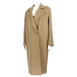Stella Mc Cartney-Stella McCartney Double Breasted Longline Coat-Camel