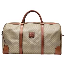 Céline-Celine Macadam Triomphe Boston Duffel Travel Bag-Beige