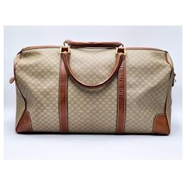 Céline-Celine Macadam Triomphe Boston Duffel Travel Bag-Beige