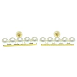 Orecchini Tasaki Balance in oro giallo con perla D'oro