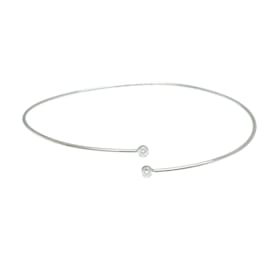 Tiffany & Co-Pulseira de diamante Tiffany Hoop de uma fileira-Prata