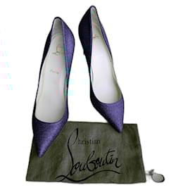 Christian Louboutin-Christian Louboutin Pigalle glitter 100-Noir