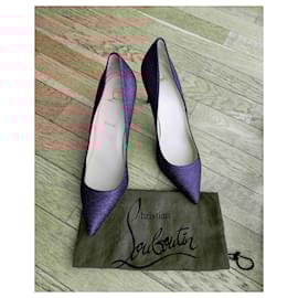 Christian Louboutin-Christian Louboutin Pigalle glitter 100-Noir