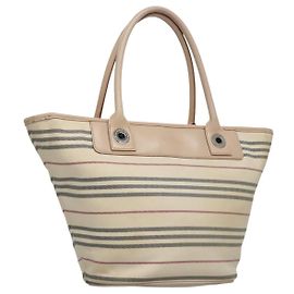 Sac à main BURBERRY en toile beige Auth ti2859 Beige