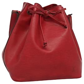 Louis Vuitton-LOUIS VUITTON Epi Petit Noe Shoulder Bag Red M44107 LV Auth bs22676-Red