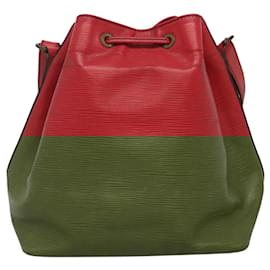 Louis Vuitton-LOUIS VUITTON Epi Petit Noe Shoulder Bag Red M44107 LV Auth bs22676-Red