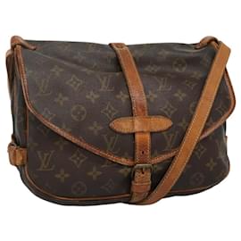 Louis Vuitton-LOUIS VUITTON Monogram Saumur 30 Shoulder Bag M42256 LV Auth 114683-Monogram