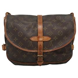 Louis Vuitton-LOUIS VUITTON Monogram Saumur 30 Shoulder Bag M42256 LV Auth 114683-Monogram