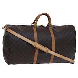 Louis Vuitton-LOUIS VUITTON Monogram Keepall Bandouliere 60 Boston Bag M41412 LV Auth BD227-Monogram