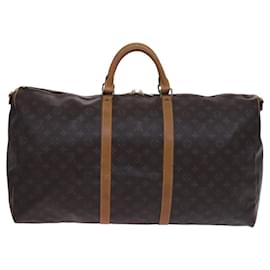 Louis Vuitton-LOUIS VUITTON Monogram Keepall Bandouliere 60 Boston Bag M41412 LV Auth BD227-Monogram
